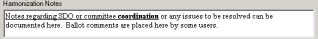 Hamonization Notes
