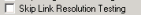 Skip Link Resolution