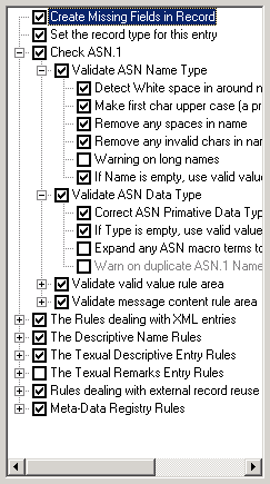 Tree View of Installed Rules
