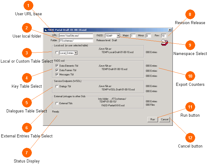 Export (New XML Style) before run