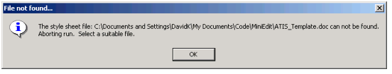 File not found Dialogue
