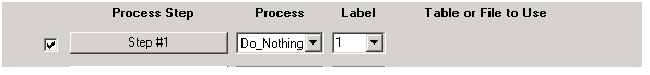 Process Step Selection